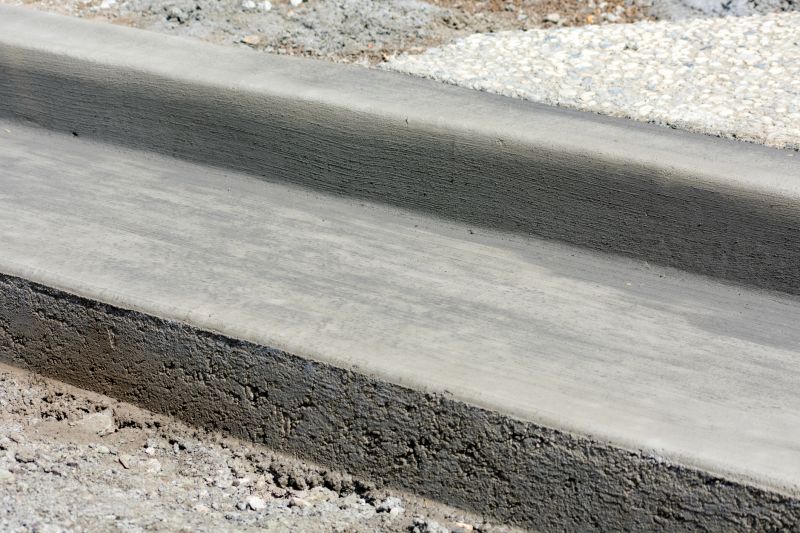 New Concrete Sidewalk Installation